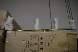 *~150 Four-Way GU10 Ceiling Spotlights (polished b