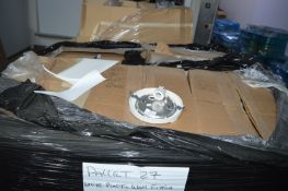 *Pallet of ~1100 White Plastic Wall Light Fittings