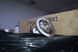 *Four Boxes of 25 Satin Chrome R63 60w Eyeball Lig