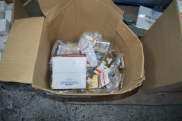 *Box of Brushed Brass Single and Double 13a Sockets