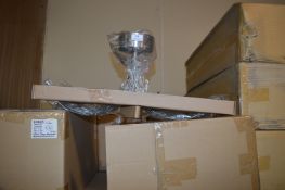 *~37 Nine Light Satin Ceiling Lights