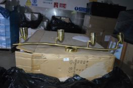 *~78 Satin Brass Gu10 Four Spot Ceiling Lights