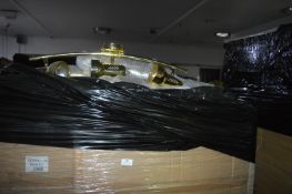 *~70 Brass R50 Three Spot Ceiling Lights