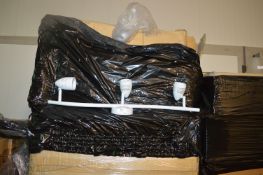 *~125 Three Spot Swirl White Ceiling Lights