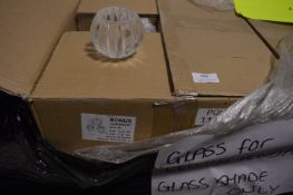 *Pallet of ~121 Glass Shades for Ceiling Pendants