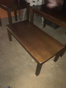 * Five Dark Wood Reception Tables 60x120