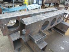 *Two Heavy Steel Trestles ~1.8m long x 900mm tall