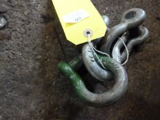 *Three 3.25 ton Bow Shackles