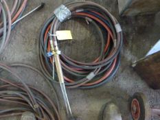 *Length of Oxygen and Fuel Burning Cutting Gear, B