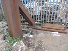 *Two large Steel Supports, Nine ~1m Lengths of 4