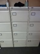 *Silverline Four Drawer Filing Cabinet