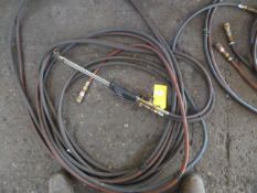 *Length of Oxygen and Fuel Burning Cutting Gear, B