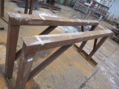 *Pair of Steel Trestles ~1.8m long x 900mm tall