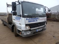 *Mercedes Benz Atego 816 Blue Tech 4 Flatbed Lorry, with Terex Atlas 36.2K Crane