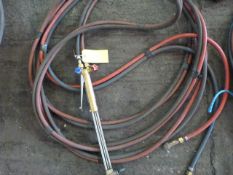 *Length of Oxygen and Fuel Burning Cutting Gear, B