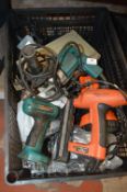 *Assorted Electrical Items: Lantern, Nail Gun, Makita Drills, etc.