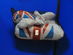 Union Jack Boxing Gloves and Inflatable Punchbag