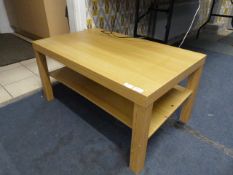 Oak Effect Coffee Table