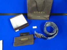 Gucci Black Leather Belt Size: 95.38