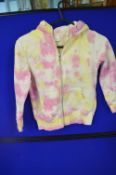 Next Girls Tie-dyed Zip Hoodie Size: 5 Years