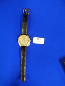 Vivienne Westwood Gent's Wristwatch with Black Lea