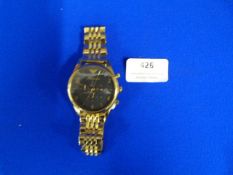 Emporio Armani Gent's Wristwatch (gold effect)