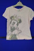 Next Girls Mini Mouse Pink T-Shirt Size: 11 Years