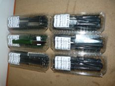 50x Black and 9x Green Handled 20cm Paring Knives