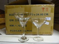 *Box of 12 Margarita Glasses