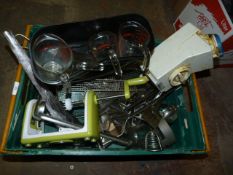 *Assorted Kitchen Utensils; Frying Baskets, Jugs, Rolling Pin, etc.