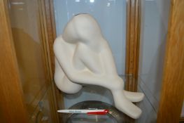 Pottery Study of a Seated Figure