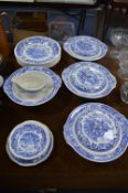 Blue & White Tureens, Plates, etc.