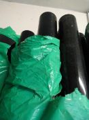 *12x 2.5m Lengths of Black Plastic Downpipe