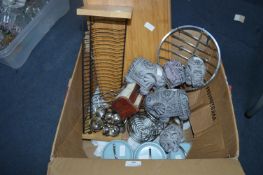 Decorative Items; Elephants, CD Racks, and a Tray