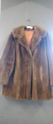 French Tissavel Faux Fur Coat Size: 14