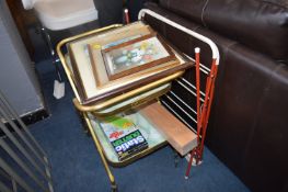 Trolley, Framed Pictures, Folding Clothes Horse, e