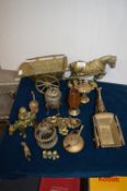 Decorative Brassware, Horse & Carts, etc.