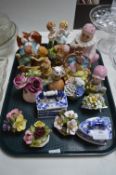 Pottery Ornaments, Flower Posies, Child Figures, e