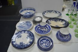 Blue & White Meat Plates, Bowls, Plates, etc.