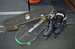 Pair of Donnay Streetline Size: 3 Roller Skates, a