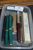 Packer Duofold Fountain Pen with 14k Gold Nib, Plu