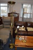Three Adjustable Table Lamp and an Uplighter