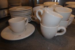 * 12 x esspresso cups with saucers