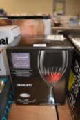 *Diamante Chianti Glasses 4pk
