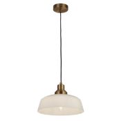 *OPAL GLASS CEILING PENDANT. 27CM DIAMETER. RRP £70 - Brand New