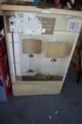 *Bridgeport Designs Glass Table Lamp 2pk