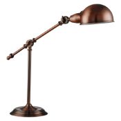*1LT TABLE LAMP ANTIQUE COPPER FINISH. 35CM HIGH. 7W - Brand New