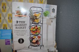 *Mesa Three Tier Market Basket Storage Unit