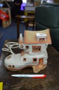 1970's Shelf Pottery Boot Lamp