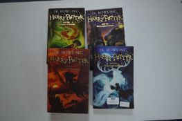 Four Harry Potter Paperback Boks